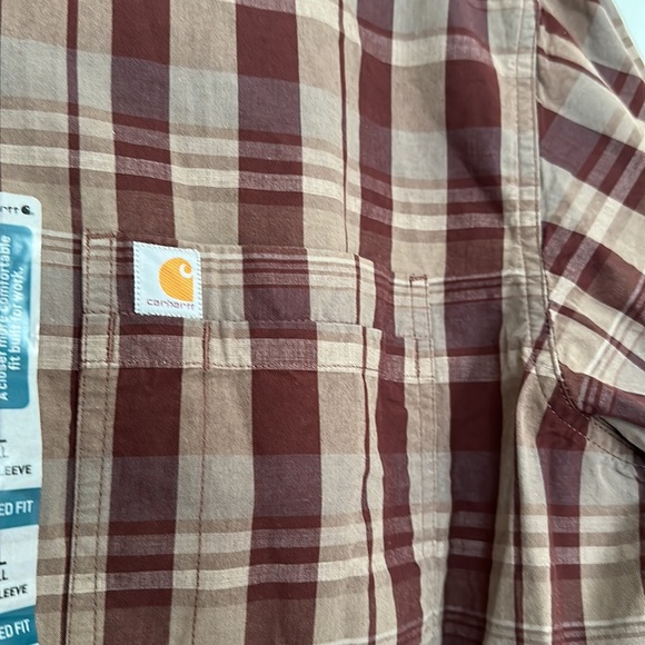 Carhartt Relaxed button down shirt Size XLT - Picture 2 of 8